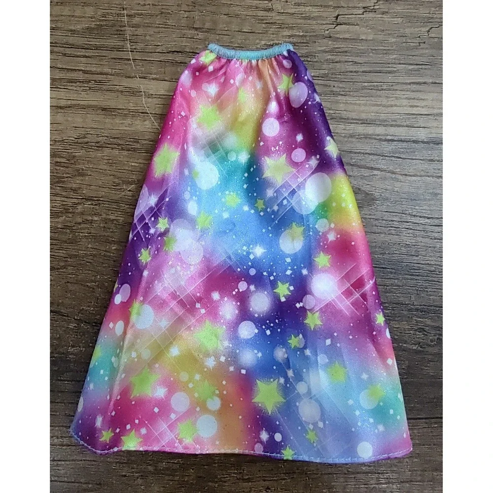 Barbie Dreamtopia Dress Fairytale Adventure Doll Skirt Replacement Rainbow Stars